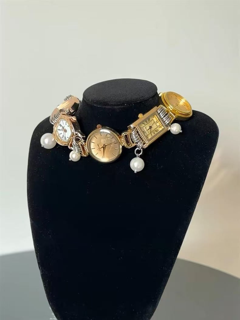 Vintage Clock Necklace