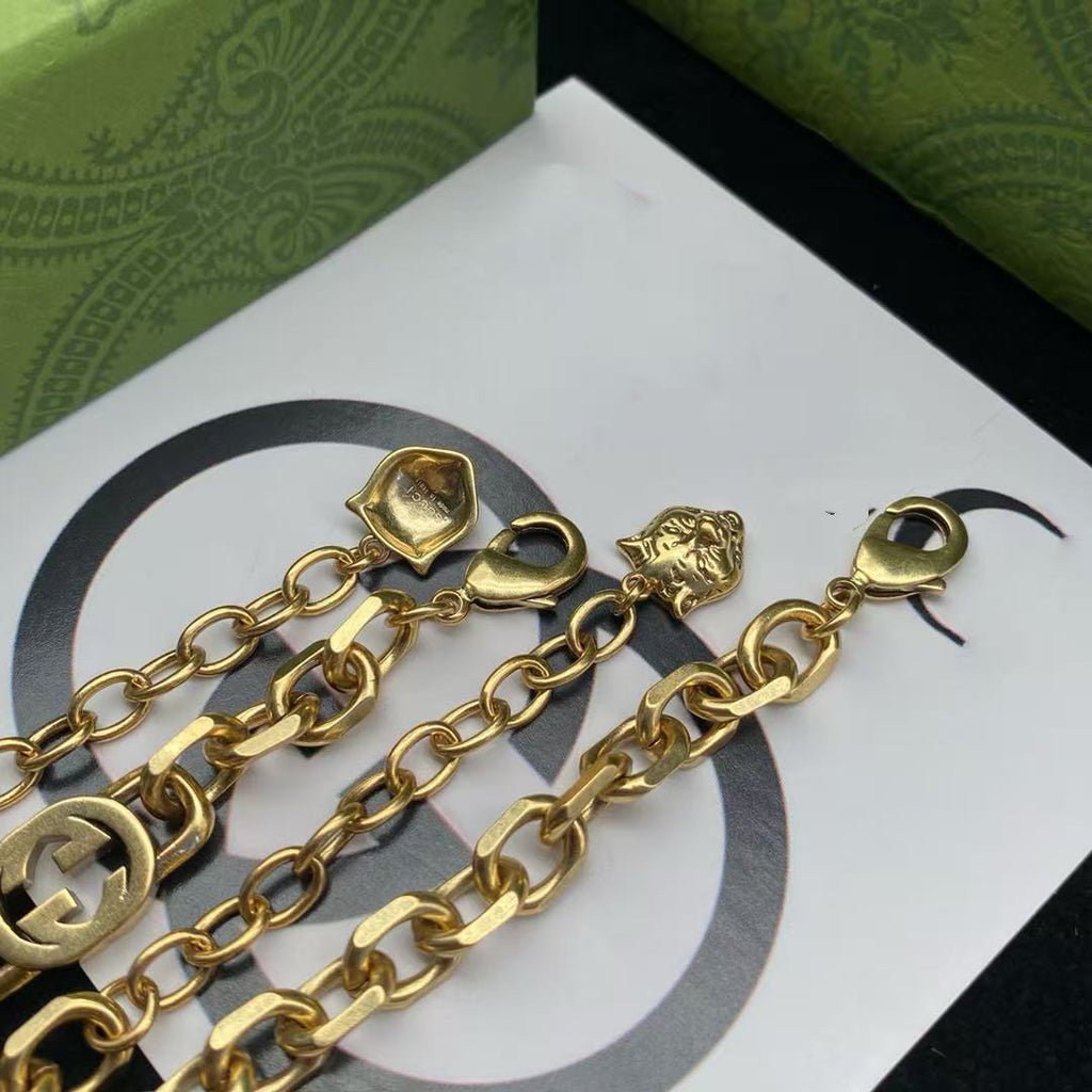 GG 925 Silver Vintage Enamel Necklace