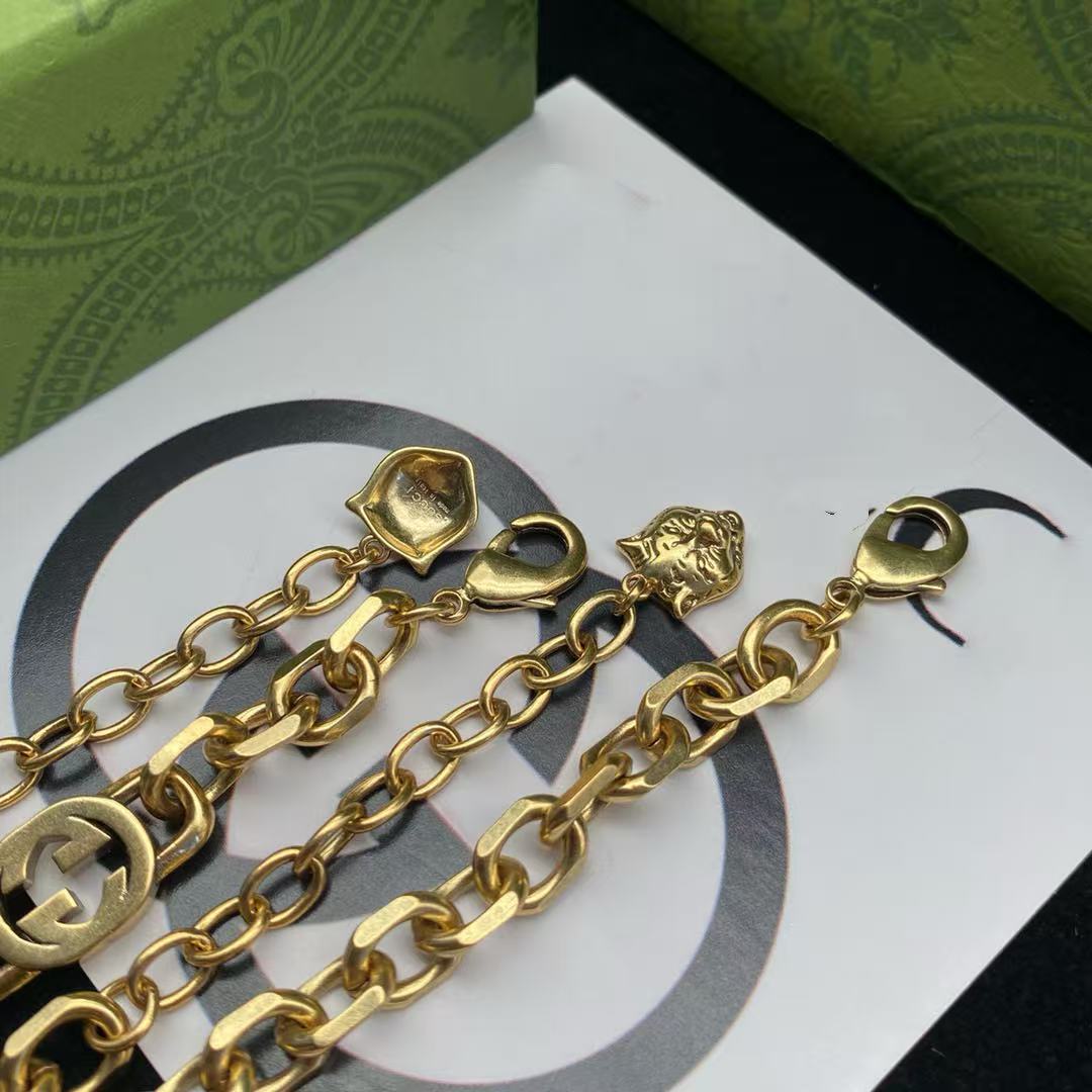 GG 925 Silver Vintage Enamel Necklace