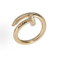 18K Gold Nail Ring