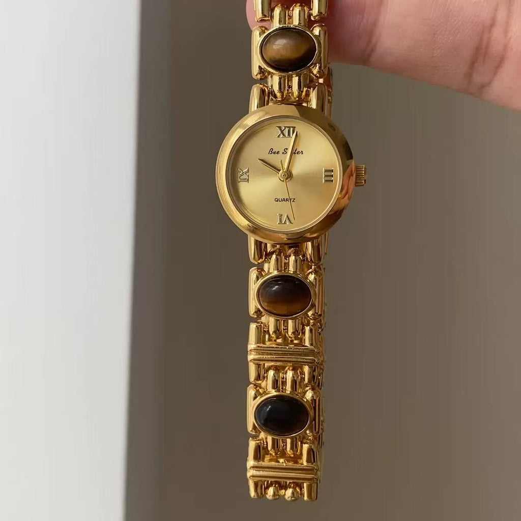 Tiger Eye Stone Vintage Watch