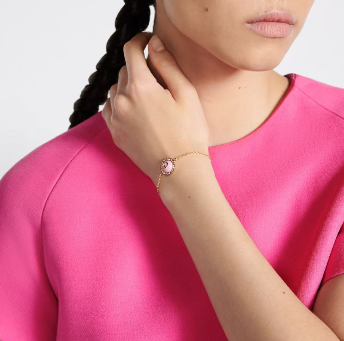 CD Crystal Chain Bracelet