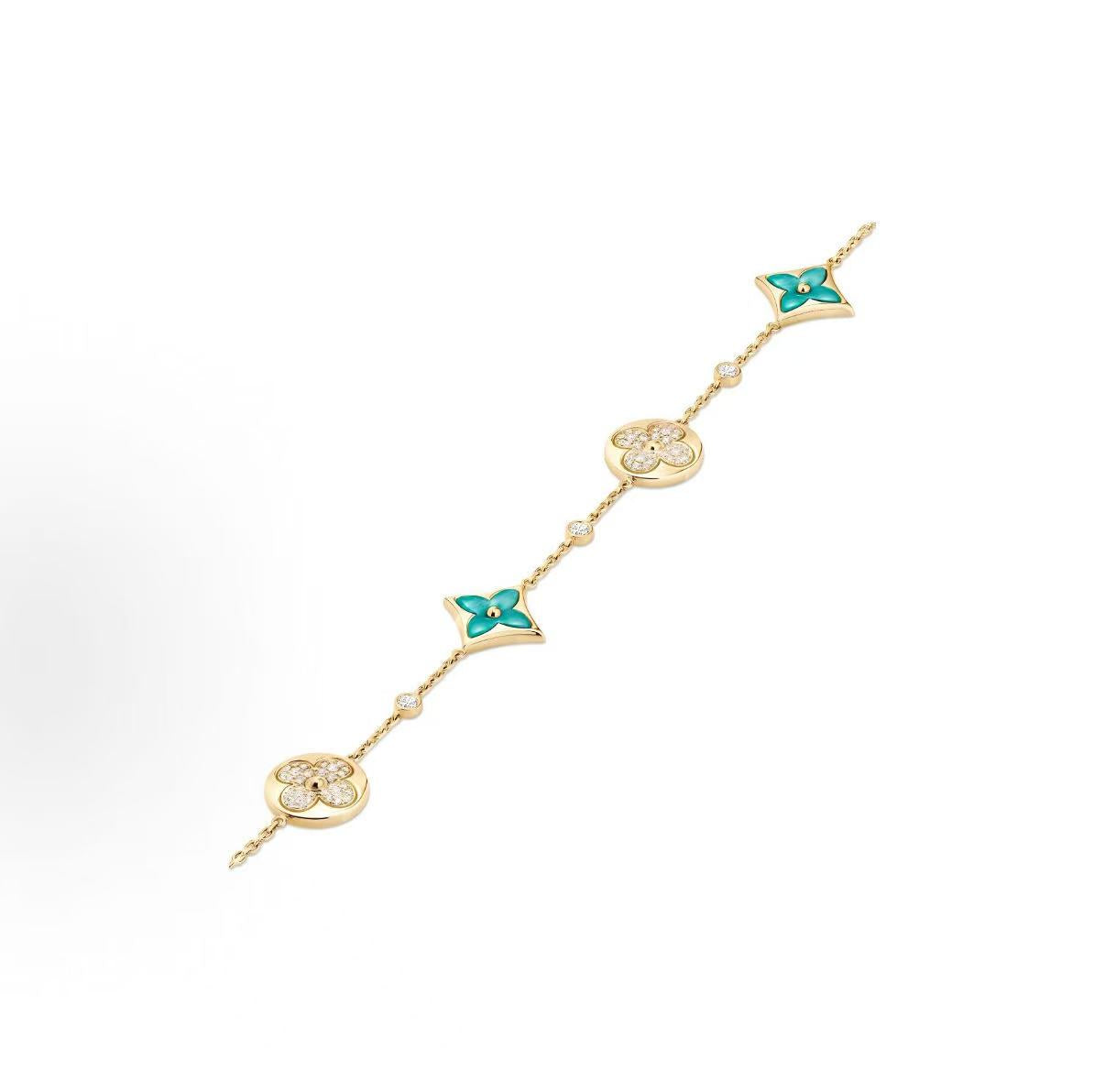 18K Gold Amazonite Bracelet