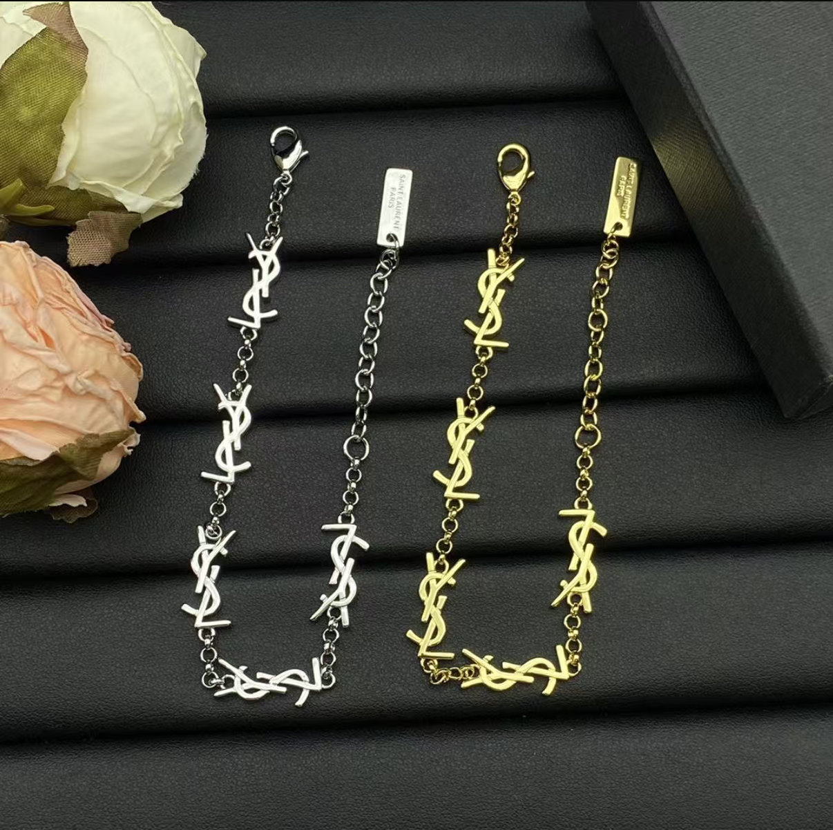 LSY 18K Gold & Platinum Bracelet