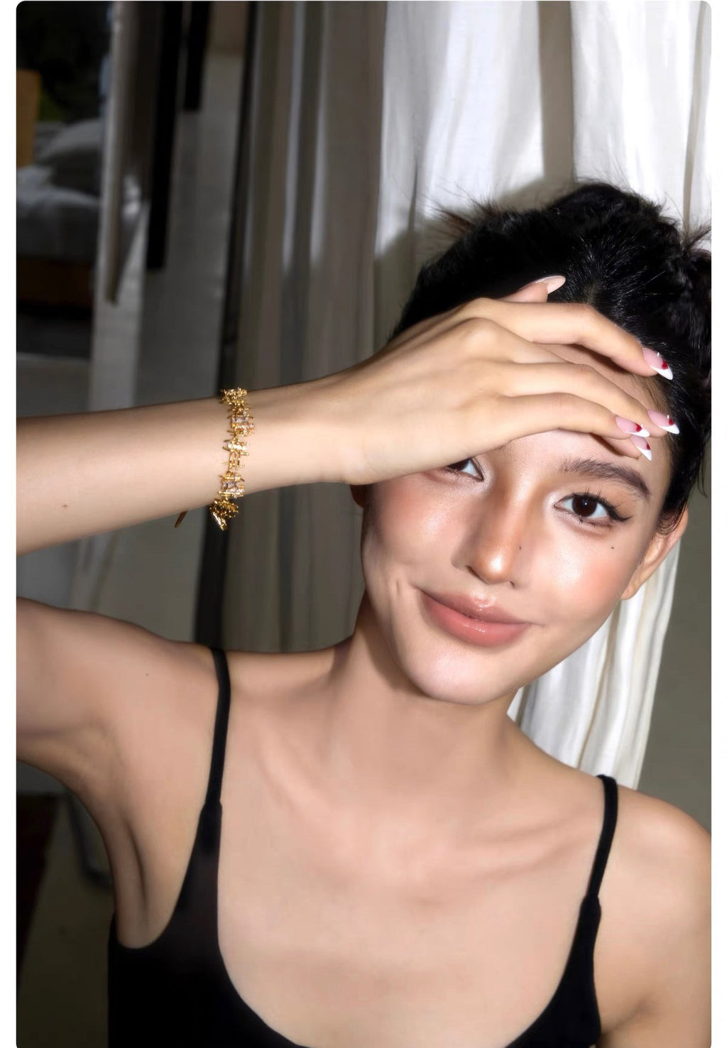 Vintage Woven Gemstone Bracelet