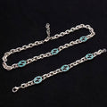 GG925 Silver Enamel Bracelet,Necklace