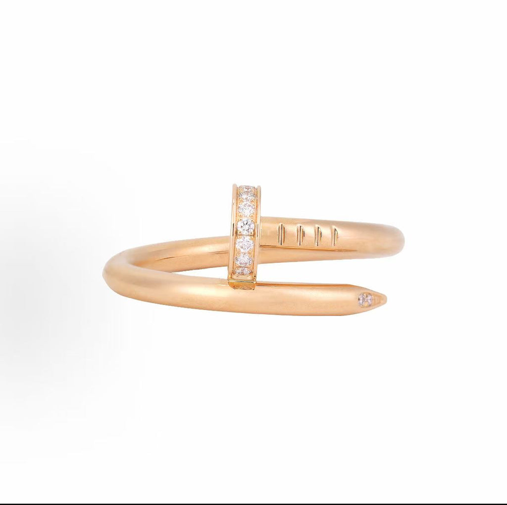 18K Gold Nail Ring