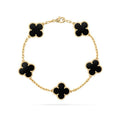 CLOVER Black/Gold Bracelet