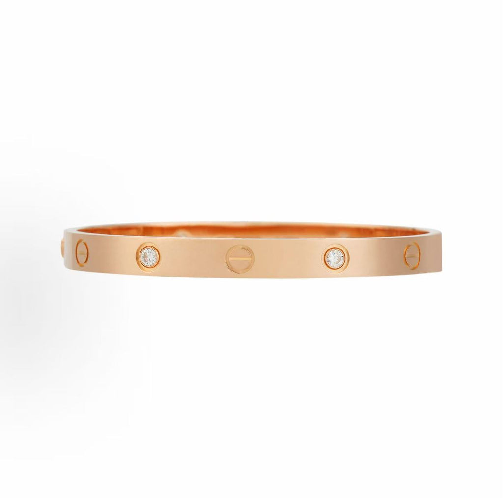 LOVE 18K Gold Four-Diamond Bracelet(6.1mm)