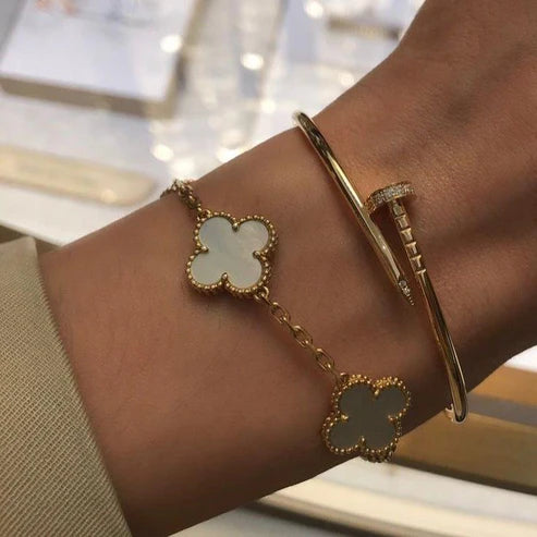CLOVER White Bracelet